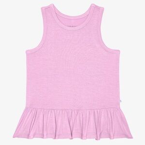 Posh Peanut Springtime Lilac Racerback Ruffled Loose Fit Shirt